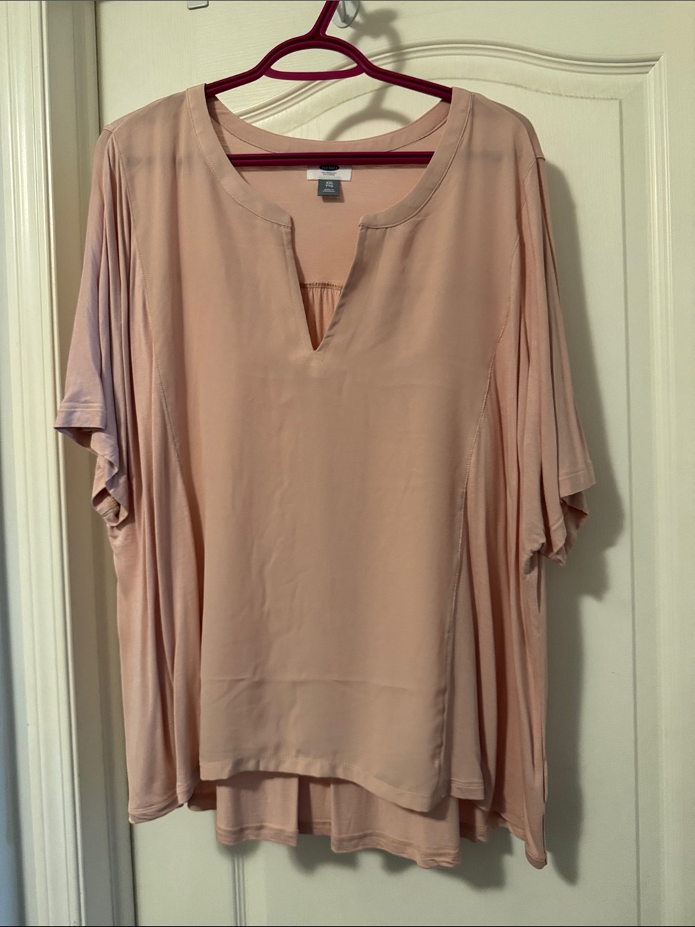 Old Navy Blush Pink V-Notch Tunic Top